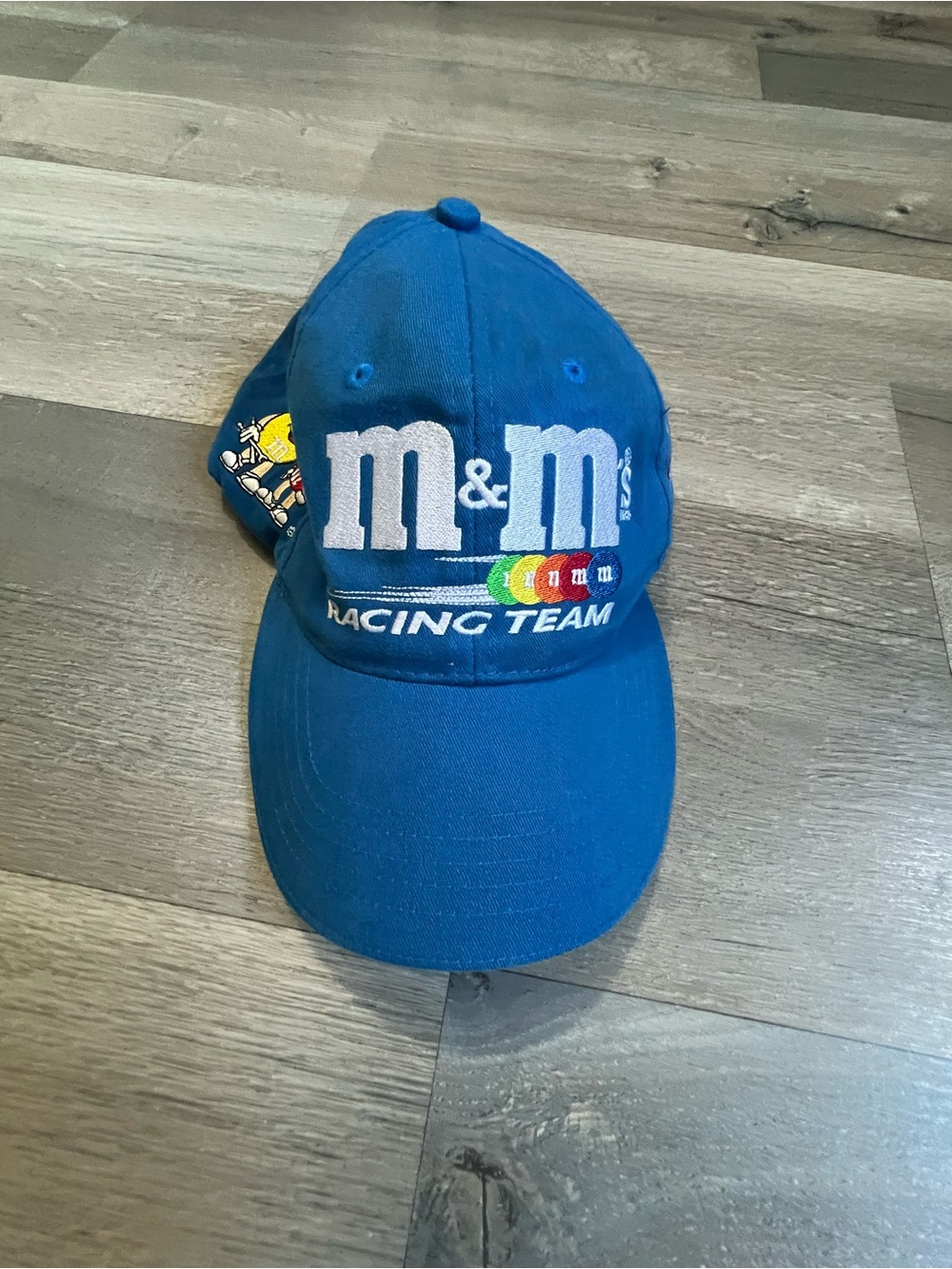 Vintage 2000 M&Ms Racing Team Hat NASCAR Ken Schrader 36 Snapback Cap Blue